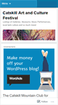Mobile Screenshot of catskillartandculturefestival.wordpress.com