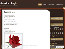 Tablet Screenshot of mankiratsingh.wordpress.com