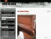 Tablet Screenshot of fvckorduck.wordpress.com