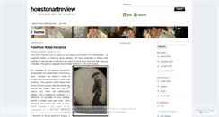 Desktop Screenshot of houstonartreview.wordpress.com