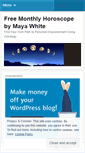 Mobile Screenshot of freemonthlyhoroscope.wordpress.com