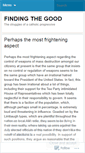 Mobile Screenshot of findingthegood.wordpress.com