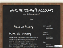 Tablet Screenshot of billpay.bancdebinaryaccount.wordpress.com