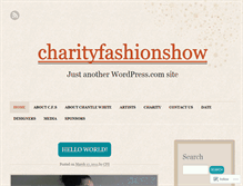 Tablet Screenshot of charityfashionshow.wordpress.com