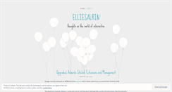 Desktop Screenshot of elliesalrin.wordpress.com