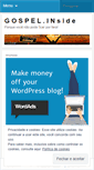 Mobile Screenshot of gospelinside.wordpress.com