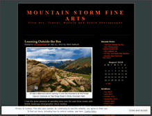 Tablet Screenshot of mountainstorm.wordpress.com