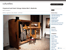 Tablet Screenshot of culturelites.wordpress.com