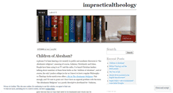 Desktop Screenshot of impracticaltheology.wordpress.com