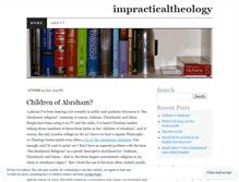 Tablet Screenshot of impracticaltheology.wordpress.com