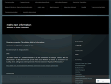Tablet Screenshot of matrix2012.wordpress.com