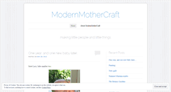 Desktop Screenshot of modernmothercraft.wordpress.com