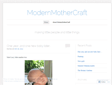 Tablet Screenshot of modernmothercraft.wordpress.com