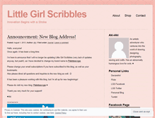 Tablet Screenshot of littlegirlscribbles.wordpress.com