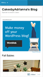 Mobile Screenshot of cakesbyadrianna.wordpress.com