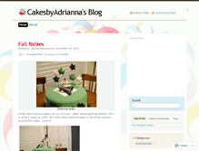 Tablet Screenshot of cakesbyadrianna.wordpress.com