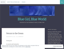 Tablet Screenshot of bluegirlblueworld.wordpress.com