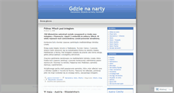 Desktop Screenshot of gdzienanarty.wordpress.com