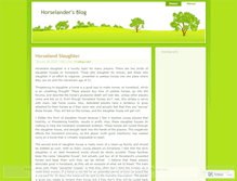 Tablet Screenshot of horselander.wordpress.com