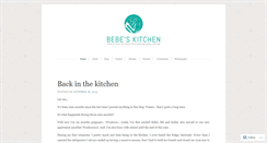 Desktop Screenshot of bebeskitchen.wordpress.com