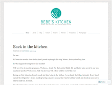 Tablet Screenshot of bebeskitchen.wordpress.com