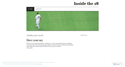Desktop Screenshot of insidethe18.wordpress.com