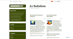 Desktop Screenshot of a1solution.wordpress.com