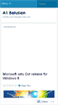 Mobile Screenshot of a1solution.wordpress.com