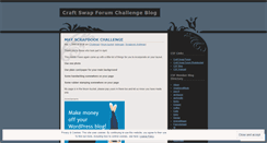 Desktop Screenshot of craftchallenge.wordpress.com