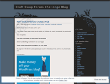 Tablet Screenshot of craftchallenge.wordpress.com