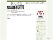 Tablet Screenshot of chriscollison.wordpress.com