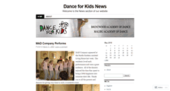 Desktop Screenshot of danceforkids.wordpress.com