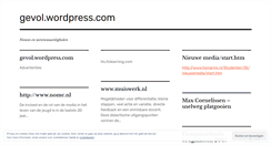 Desktop Screenshot of gevol.wordpress.com