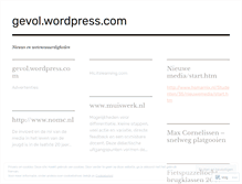 Tablet Screenshot of gevol.wordpress.com