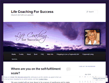 Tablet Screenshot of lifecoachingforsuccess.wordpress.com