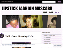 Tablet Screenshot of lipstickfashionmascara.wordpress.com