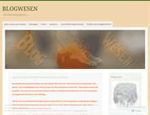 Tablet Screenshot of blogwesen.wordpress.com