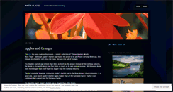 Desktop Screenshot of matteblacke.wordpress.com