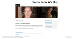 Desktop Screenshot of doctorcathyw.wordpress.com