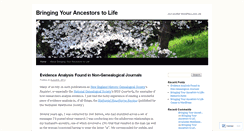Desktop Screenshot of ancestors2life.wordpress.com