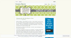 Desktop Screenshot of findingpretty.wordpress.com