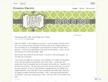 Tablet Screenshot of findingpretty.wordpress.com