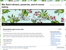 Tablet Screenshot of mrssams.wordpress.com