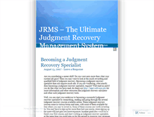 Tablet Screenshot of judgmentrecovery.wordpress.com