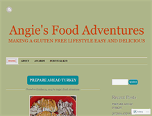 Tablet Screenshot of angiesfoodadventures.wordpress.com