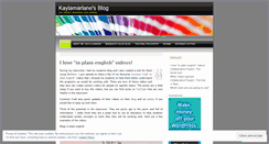 Desktop Screenshot of kaylamarlane.wordpress.com