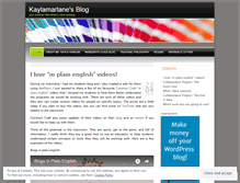 Tablet Screenshot of kaylamarlane.wordpress.com