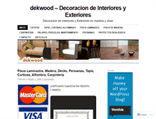 Tablet Screenshot of dekwood.wordpress.com