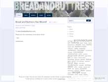 Tablet Screenshot of breadandbuttress.wordpress.com