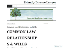 Tablet Screenshot of friendlydivorcelawyer.wordpress.com